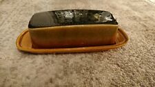 Vintage Bermuda Pottery Glazed Butter Dish
