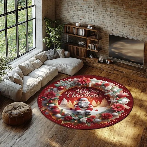 Circle round rugs - rugs, 3d