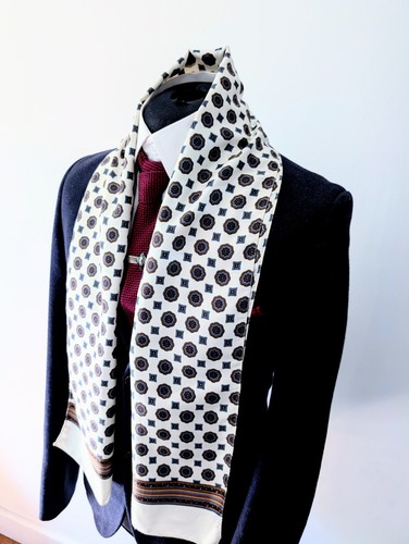 Men vintage geometric white - men's,