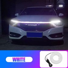 120cm Flexible White Car Hood Day Running LED Light Strip Auto Car Accessories
