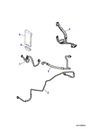 Jaguar genuine tube hose - hose, pipe