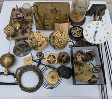 Job Lot Of vintage clock parts cogs ect  