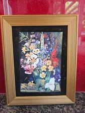 The Coalport Royal Botanic Gardens Kew Plaque Californian Flowers