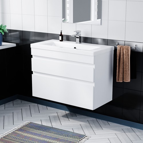Minimalist 800mm wall hung - wall,