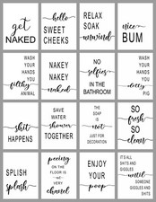 Bathroom Poster Prints Funny Minimalist Wall Toilet Quotes A2 A3 A4 FRAME Option