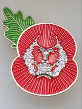 Gordon Highlanders 🌺Flower Of Remembrance 3D ( GH-P25 )