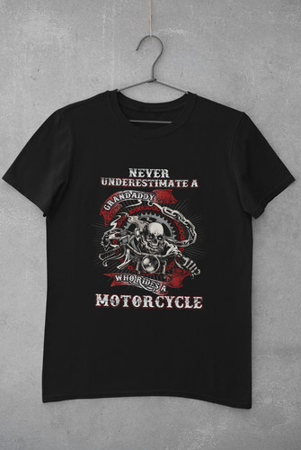 Grandad shirt harley chopper - grandad, t