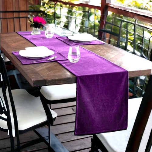 Velvet table runner - velvet,
