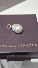 Monica Vinader  GOLD Vermeil Nura Baroque pearl Pendant charm