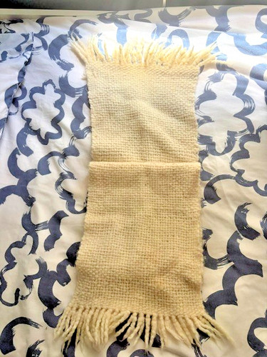 Handmade loom woven - loom-woven, natural