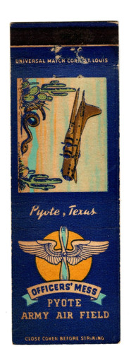 Pyote army air field matchbook - field,