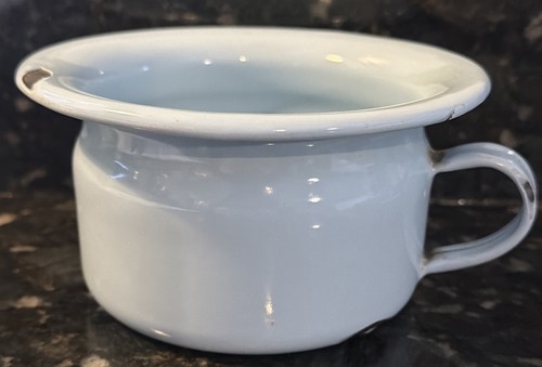 Childs enamelware chamber - chamber, pot