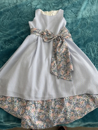 Girls blue dress - blue,