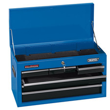 Draper Tool Chest Sheet Steel With Powder Coated Finish 6 Drawer 26" Blue