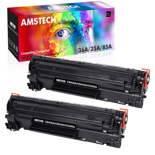 2pk toner compatible with - toner, hp