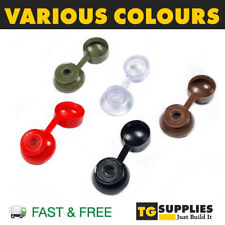 PVC Roofing Plastic Screw Cover Caps Fixings for Corrugated Sheet  Many Colours