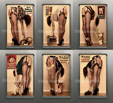 New, Retro Style Sexy Pin Up Fridge Magnets, Stockings, Short Skirts - you pick