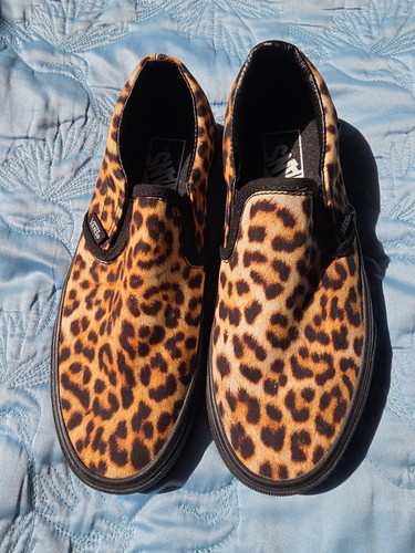 Vans leopardprint slip ons - slip,