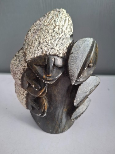 Hand carved soapstone - carved,
