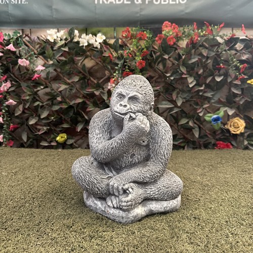 Stone silverback gorilla - stone,