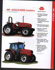 Massey Ferguson MF 4233-2/4WD Tractors Brochure Leaflet