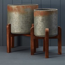 Metal rustic indoor - rustic, pots