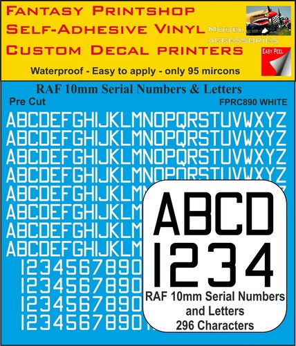Vinyl sticker decals - rc, raf