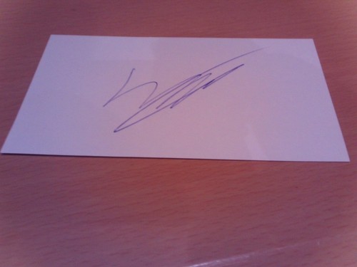 Signed card cambridge - of,