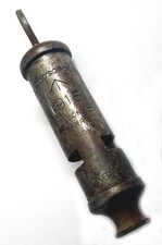 WW1 British Whistle 1914 to 1918 Trench J Hudson Army RFC RAF GALLIPOLI Aged WWI
