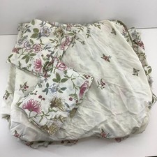 Vantona Home Double Duvet Cover Valance Sheet Floral Pink Green Cotton Blend
