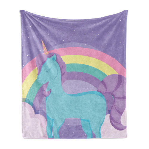 Unicorn soft flannel fleece - flannel,