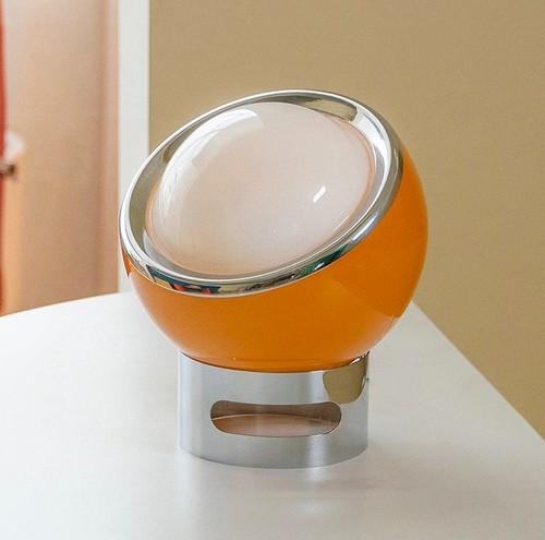 Glass lamp space - age, warm