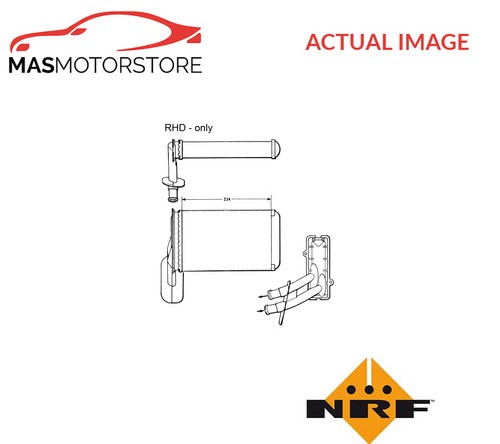 Heater radiator exchanger lhd - heater,