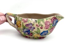 Vintage Royal Winton China SWEET PEA Chintz Design Small Sauce Boat. England