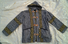 Moroccan Wool Djellaba Blanket Coat Baja Jerga Jacket