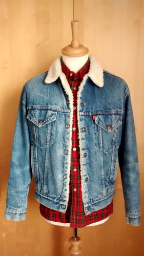 Vtg 80s levi sherpa small - sherpa, 38