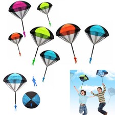 4X Hand Throwing Kids Play Parachute Toys Soldier Outdoor Sports Mini Toy