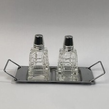 Vintage Cut Glass And White