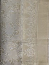 Katan Silk Cream White Golden Saree – Elegant Indian Semi Katan Silk Party Wear 