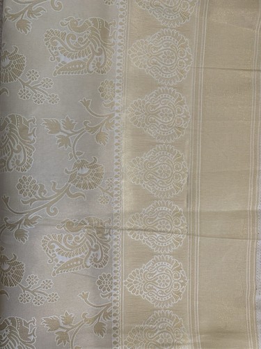 Cream white golden - golden, katan