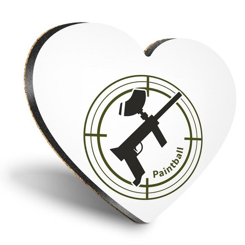 Heart mdf coasters paintball - heart,