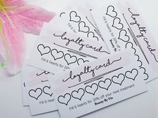 Business loyalty cards 40 pack personalised craft stall reward thank you 180gsm