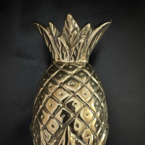 Polished brass pineapple door - brass,