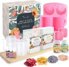 Handmade Soap Making Kit Supplies, DIY Melt & Pour Soap Making Kit for Adults: I