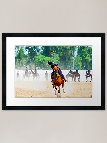 Tent pegging framed art print - pegging,