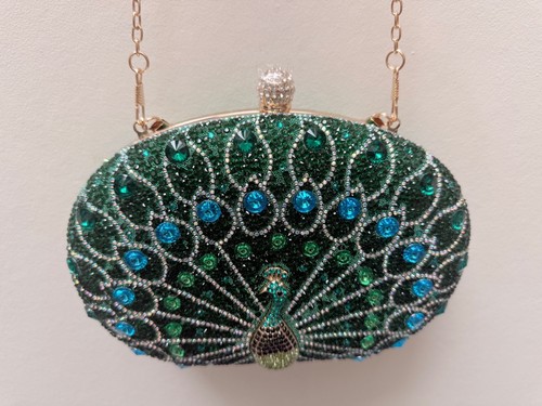Green crystal peacock evening - crystal,