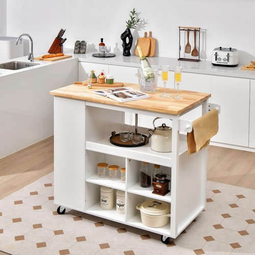 Rolling kitchen island mobile - rolling,