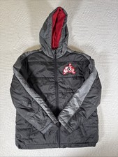 Nike Air Jordan Junior/Youth Puffer Jacket Size XL Jumpman Black Grey Red Coat