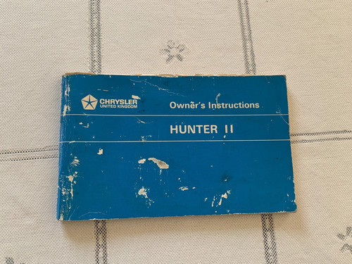 Rootes hillman hunter owner - hillman, owner's