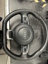 Audi TT 8J Mk2 Flat Bottom Multifunction Leather Steering Wheel & Bag 8J0419091B